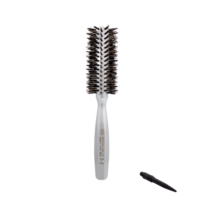 Silver Reinforced PURE Bristles Brush (4 DIFFERENT SIZES)