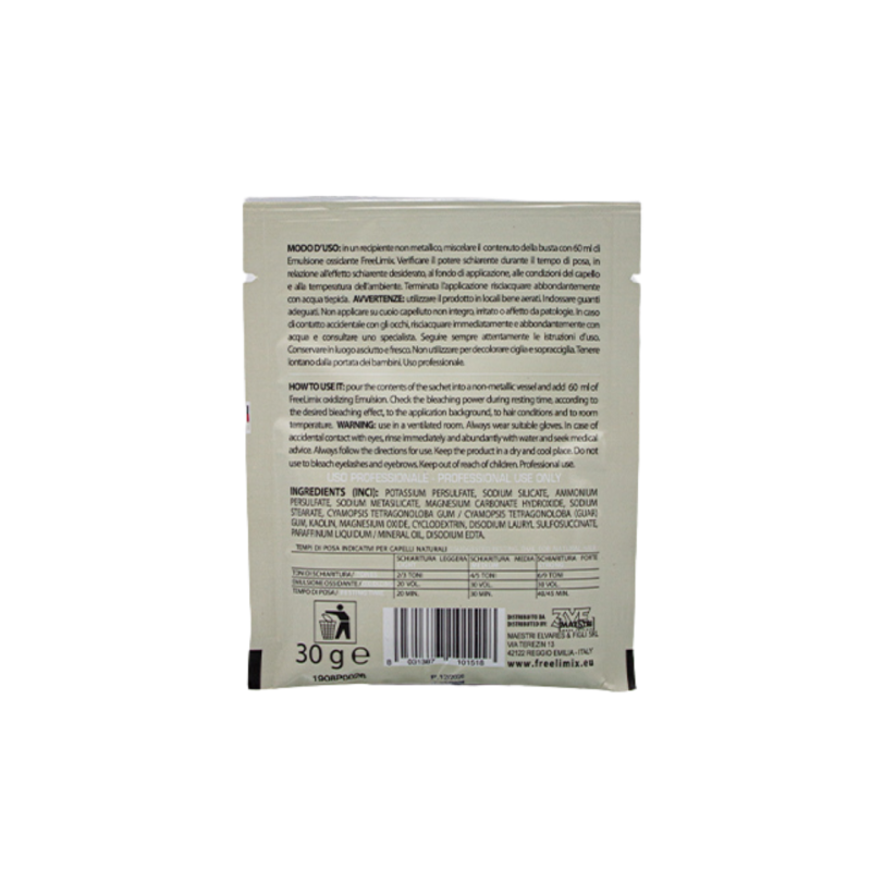 FREELIMIX TECHNO BLEACHING POWDER 30G. / 2 DIFFERENT COLORS - Image 2