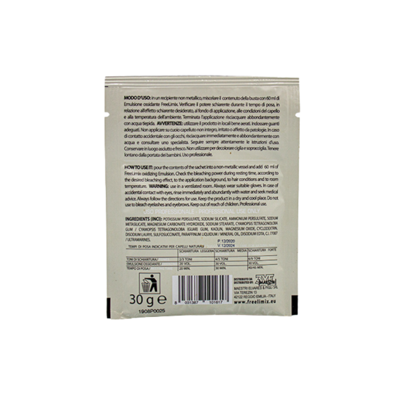 FREELIMIX TECHNO BLEACHING POWDER 30G. / 2 DIFFERENT COLORS - Image 4