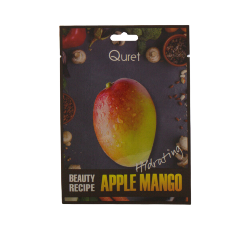 Quret Beauty Recipe Mask - Apple Mango (Hydrating)
