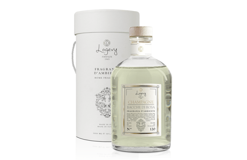 LOGEVY CHAMPAGNE E BACCHE DI ROSA HOME FRAGRANCES / 5 DIFFERENT SIZES - Image 5