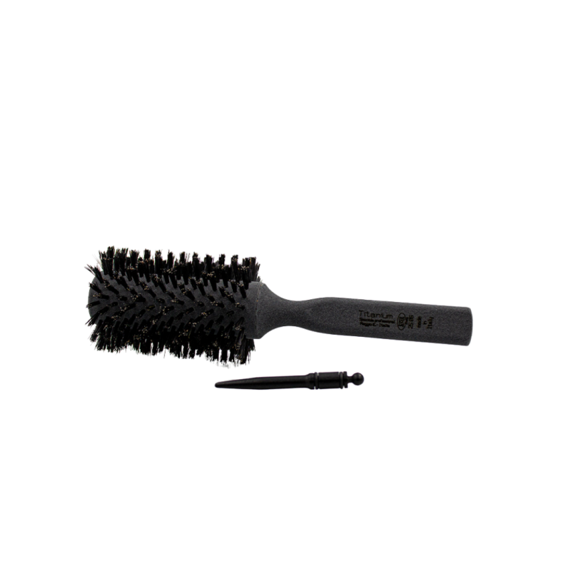 Round Brush With PURE Bristles  ( 4 Different Sizes ) - Image 3