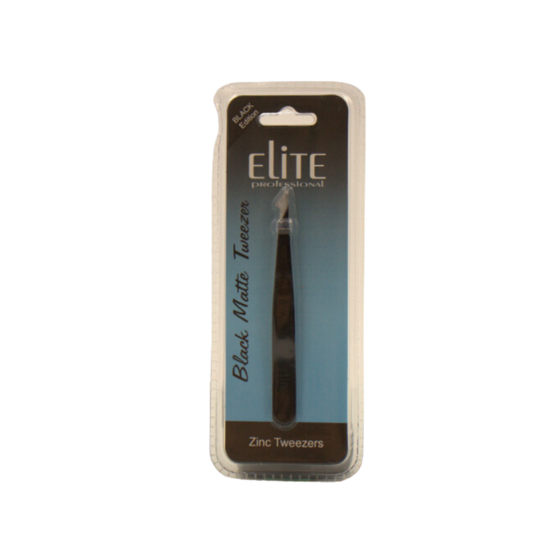 Elite Professional Black Edition Black Matte Tweezer