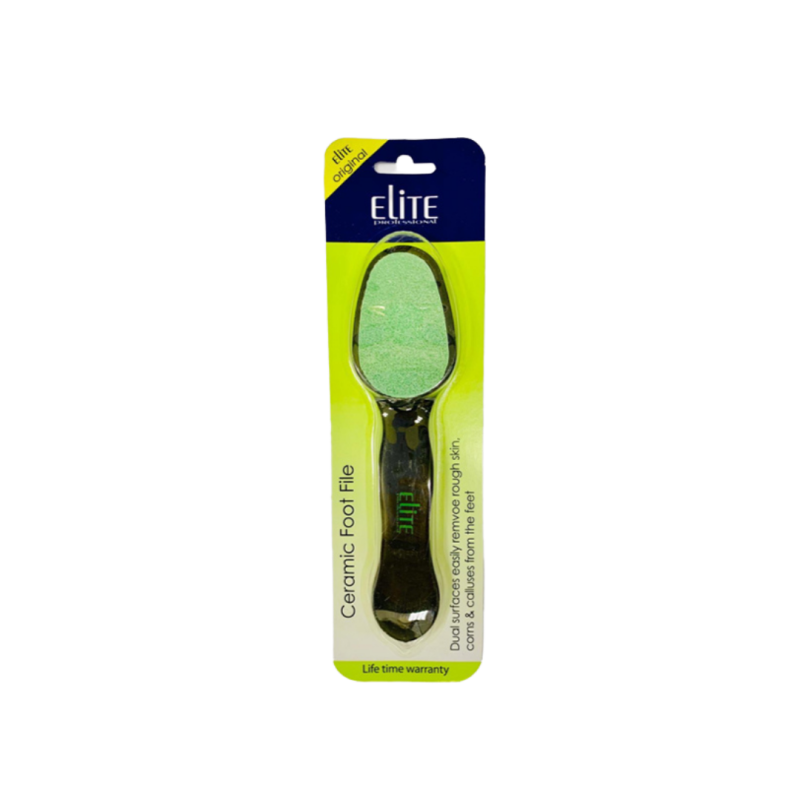 Elite Professional Ceramic Foot File With Black Emery
