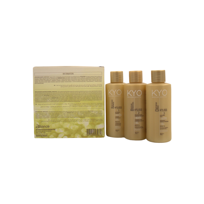 Small Keratin Kit Treatment (3 Steps In A Box) (60ml x3bottles) - Image 2