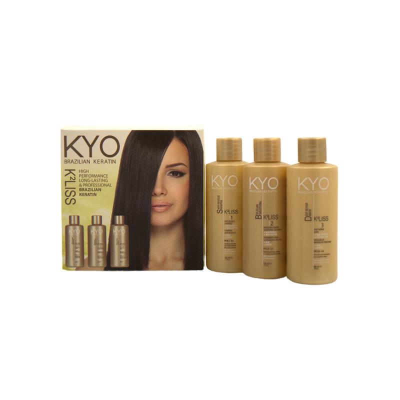Small Keratin Kit Treatment (3 Steps In A Box) (60ml x3bottles)