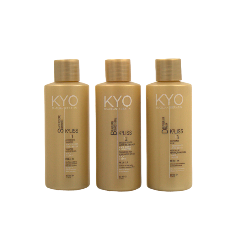 Small Keratin Kit Treatment (3 Steps In A Box) (60ml x3bottles) - Image 3