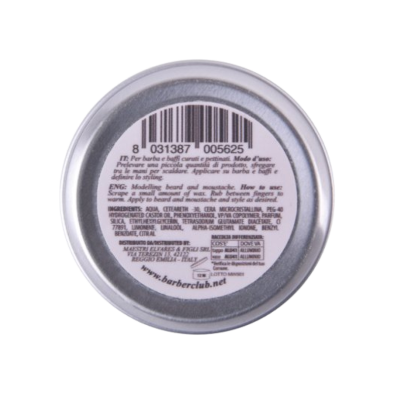 GENTLEMEN'S BARBER CLUB BEARD AND MOUSTACHE WAX 50ML - Image 3