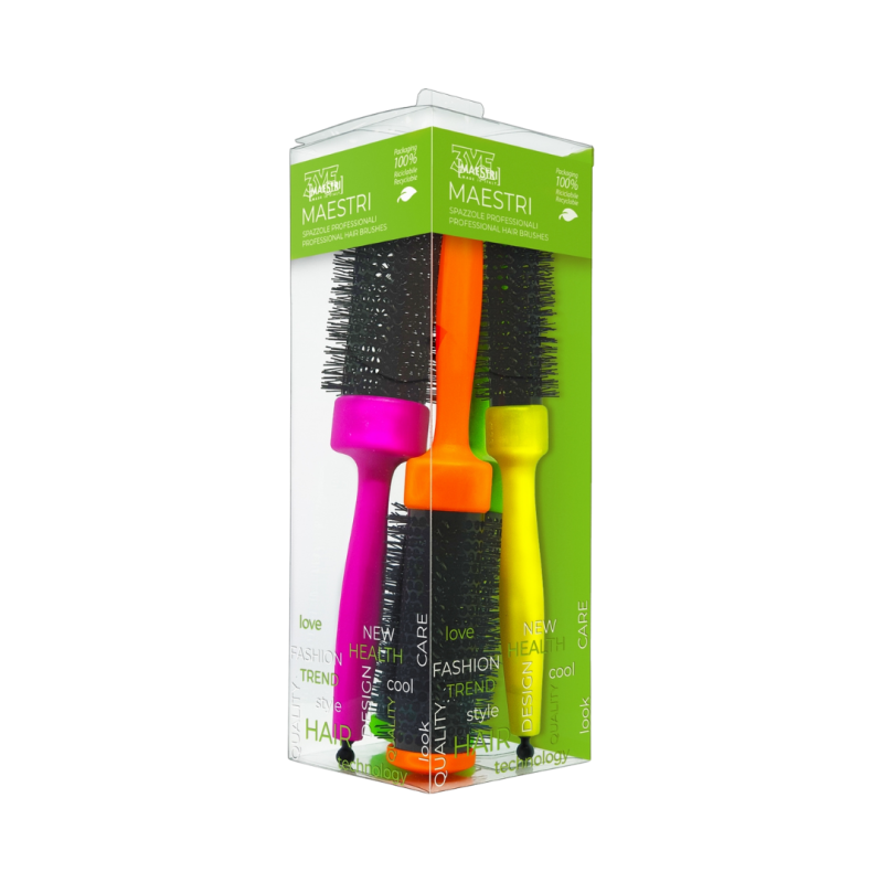 3ME PROFESSIONAL SET OF HAIR BRUSHES