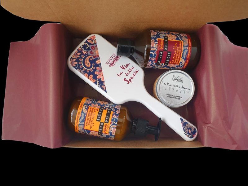 3ME LA VIA DELLE SPEZIE CANNELLA KIT   ( shampoo + mask + brush + candle )